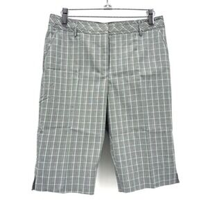 Cutter Buck‎ Golf Shorts DryTech Mint Plaid Size 4 Quick Dry Walk Pickleball NWT